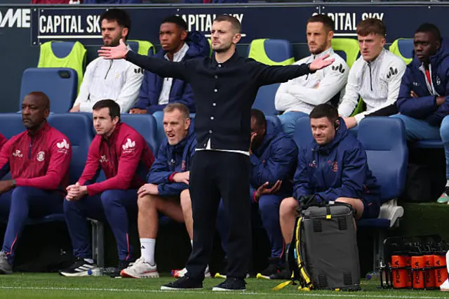 Luton manager Jack Wilshere