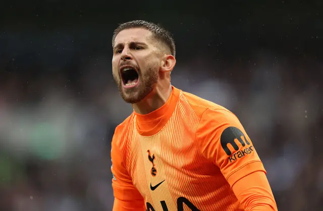 Guglielmo Vicario shouting