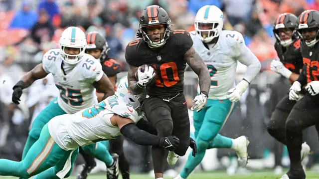 Quinshon Judkins of the Cleveland Browns
