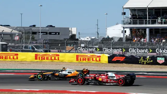 Norris overtakes Leclerc