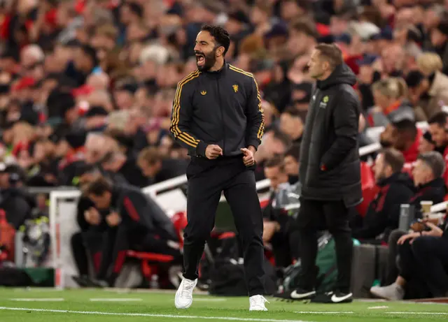 Amorim roars on the touchline