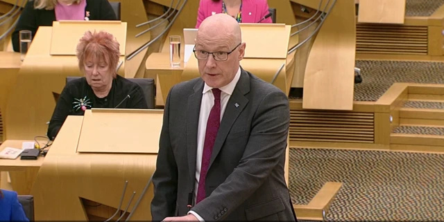 SNP leader and First Minister John Swinney