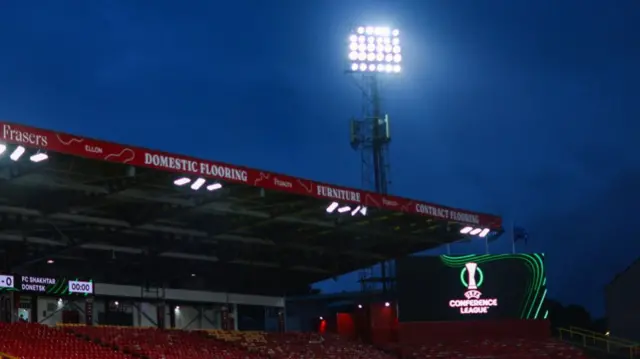 Pittodrie under the lights