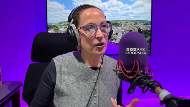 BBC Radio Shropshire presenter Clare Ashford