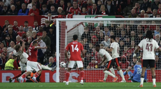 FC Midtjylland's Mads Bech Sorensen scores