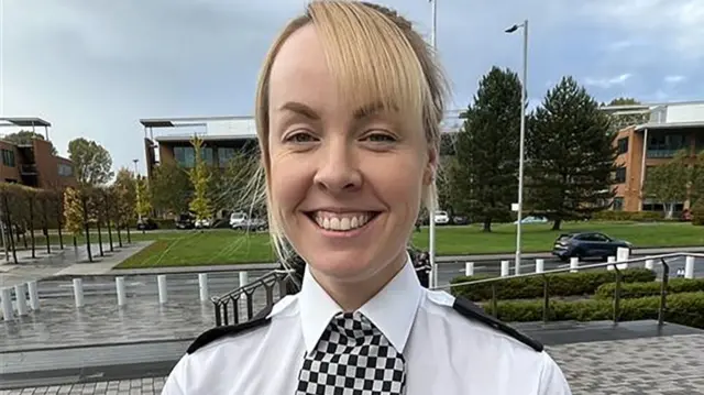 Supt Kirsten Buggy of Greater Manchester Police wearing her police uniform