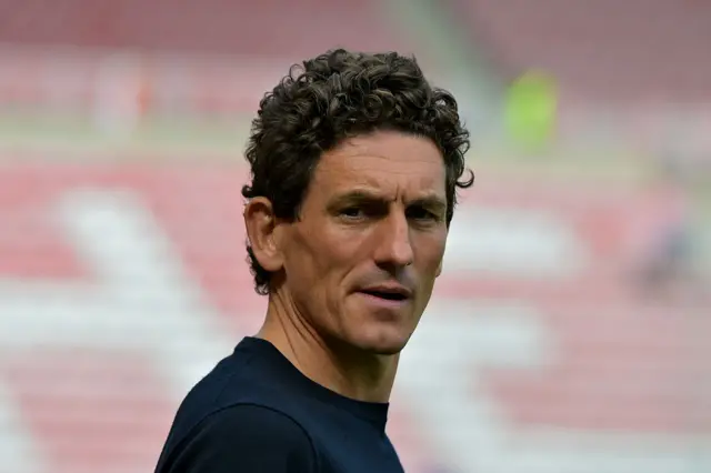 Keith Andrews manages Brentford FC during the Premier League match between Sunderland and Brentford