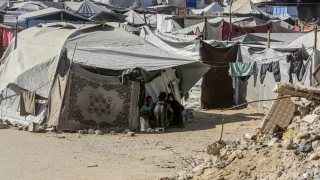 A view is seen of Khan Younis in Gaza