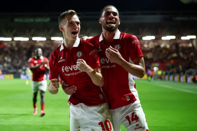 Bristol City celebrate