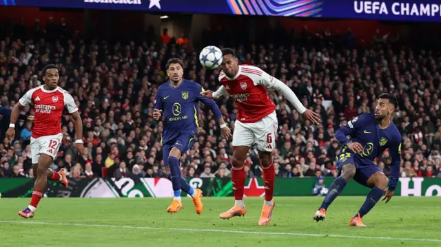 Gabriel scores for Arsenal