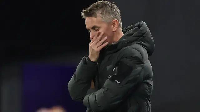 Kieran McKenna looks dejected