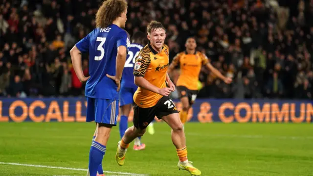 Hull celebrate scoring