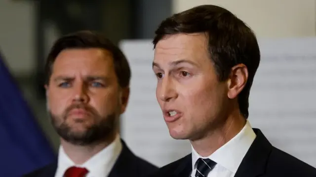Close up of Jared Kushner from the side