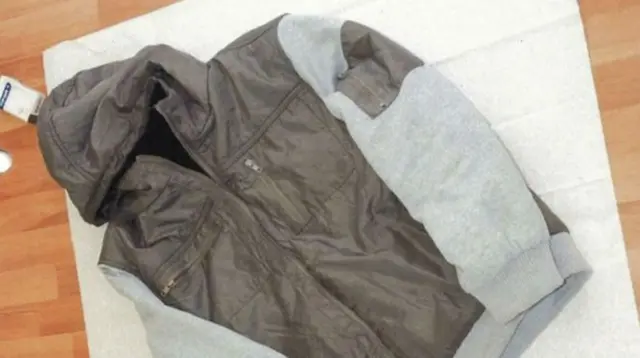 A jacket that is an evidence exhibit in the case