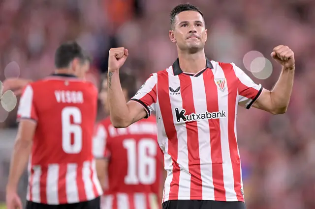 Gorka Guruzeta of Athletic Club celebrates the 3-1