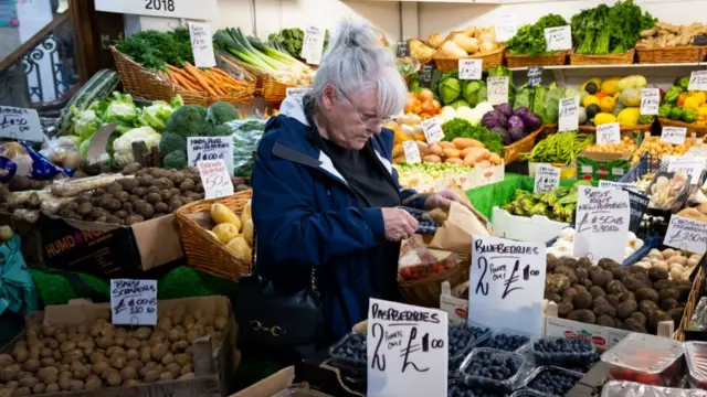 A woman shops at a store