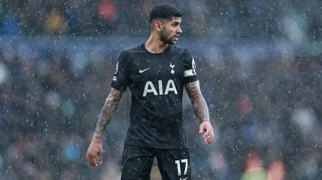 Cristian Romero of Tottenham Hotspur