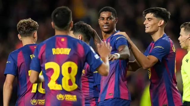 Barcelona's Marcus Rashford