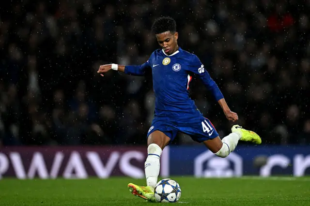 Estevao playing for Chelsea