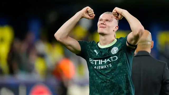 Erling Haaland celebrating