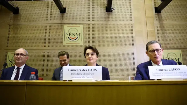 Des Cars and Lafon pictured sitting in the hearing.