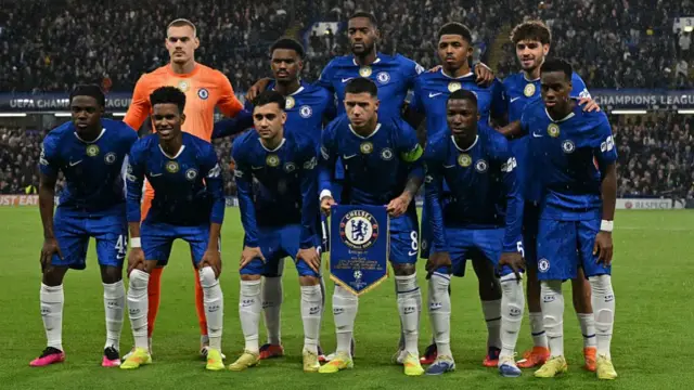 Chelsea pose for the official team picture