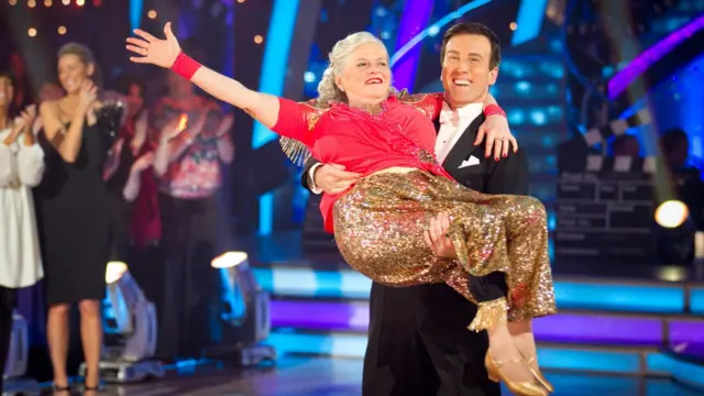 Ann Widdecombe was a contestant in 2010 - pictured with Anton du Beke