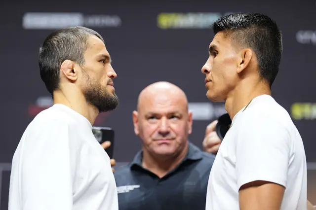 Umar Nurmagomedov faces off with Mario Bautista