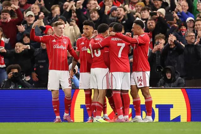 Nottingham Forest celebrate