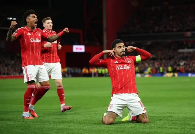 Morgan Gibbs-White celebrates
