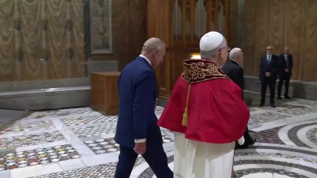 Pope and King from behind