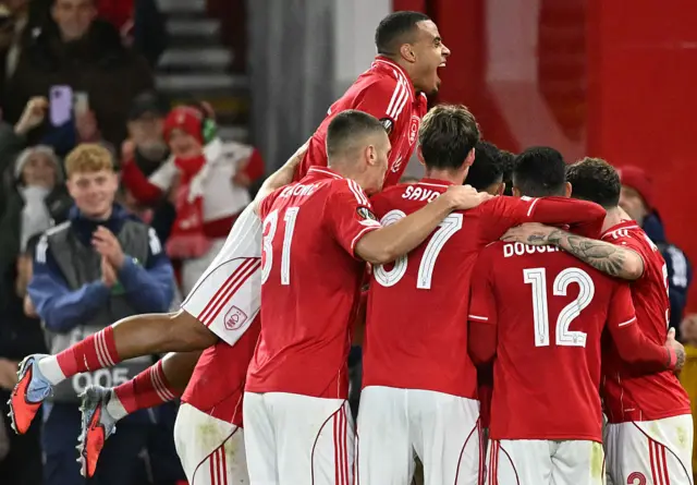 Nottingham Forest celebrate