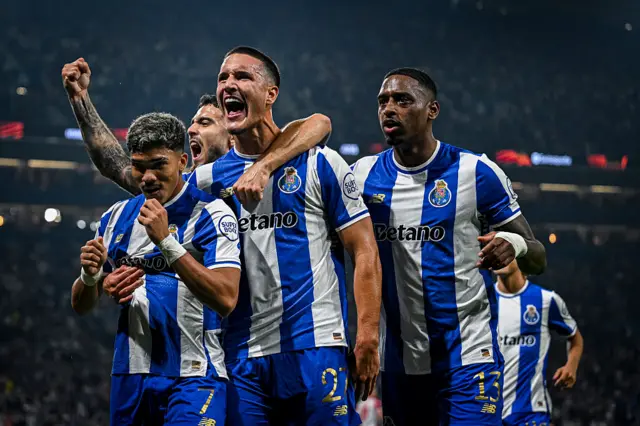 William Gomes of FC Porto celebrates after scores his team