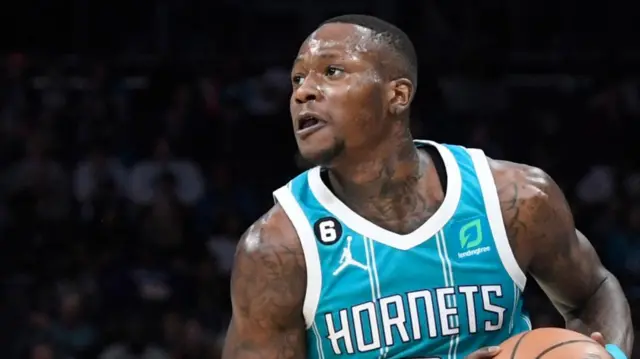 Charlotte Hornets guard Terry Rozier playing in January 2023