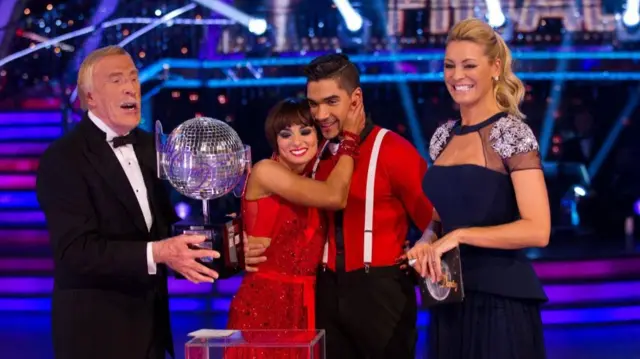 Flavia Cacace (centre, with Louis Smith) in 2012