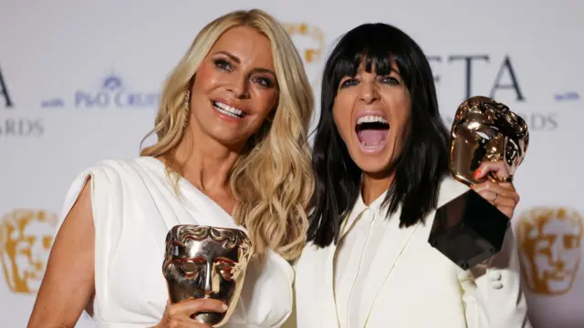 Tess Daly and Claudia Winkleman
