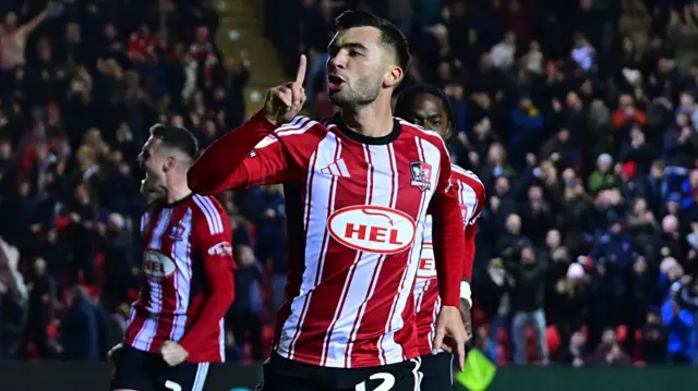 Reece Cole celebrates