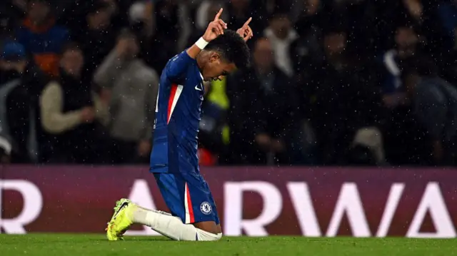 Estevao celebrates