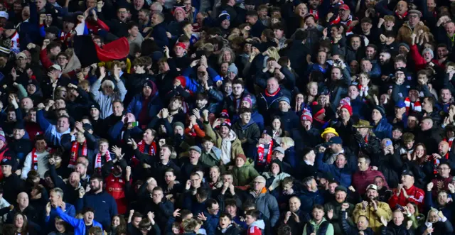 Exeter fans celebrate