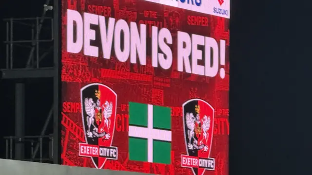 Exeter scoreboard