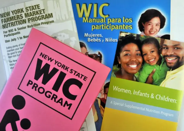close-up of several WIC pamphlets