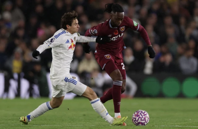 West Ham United's Aaron Wan-Bissaka in action