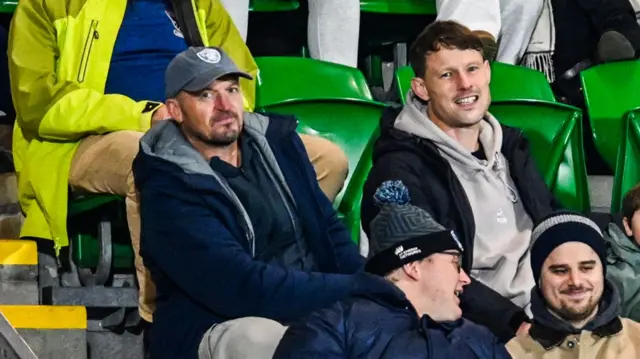 Scotland head coach Gregor Townsend and coach Pete Horne at Scotstoun