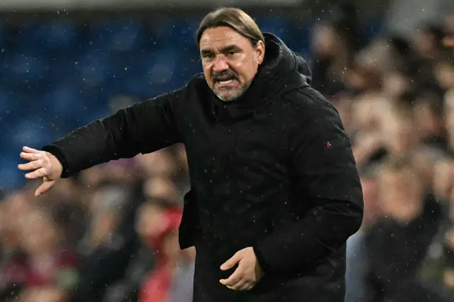 Daniel Farke gestures