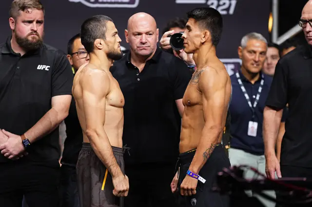 Umar Nurmagomedov faces off with Mario Bautista