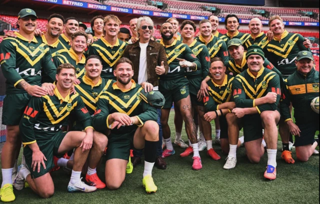 Jon Bon Jovi poses with Australia