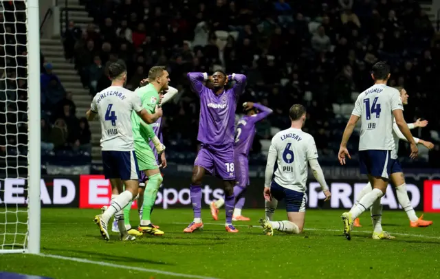 Sheffield United's Djibril Soumare reacts after a missed chance