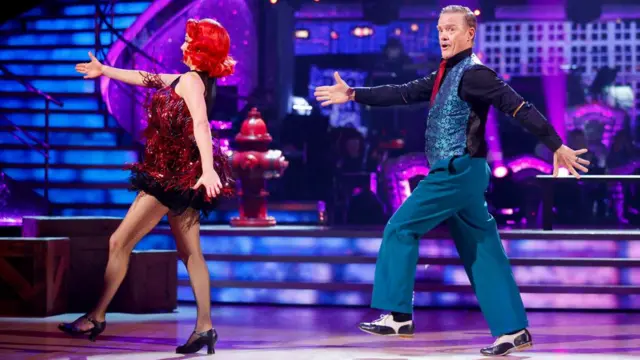 Dianne Buswell and Stefan Dennis during their appearance on the live show of Saturday's Strictly Come Dancing