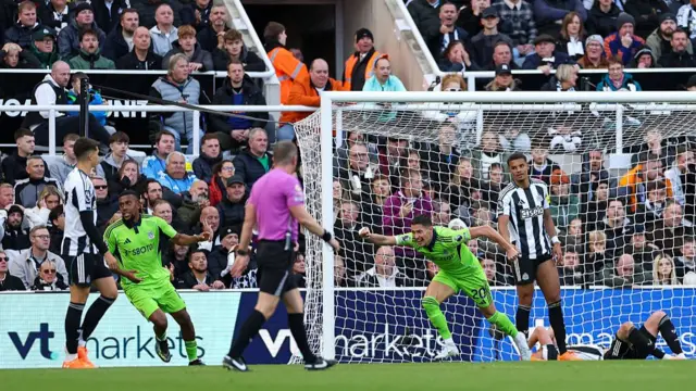 Sasa Lukic of Fulham celebrates scoring his team's first goal