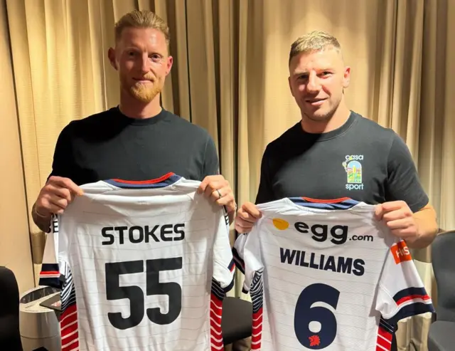 Ben Stokes and George Williams